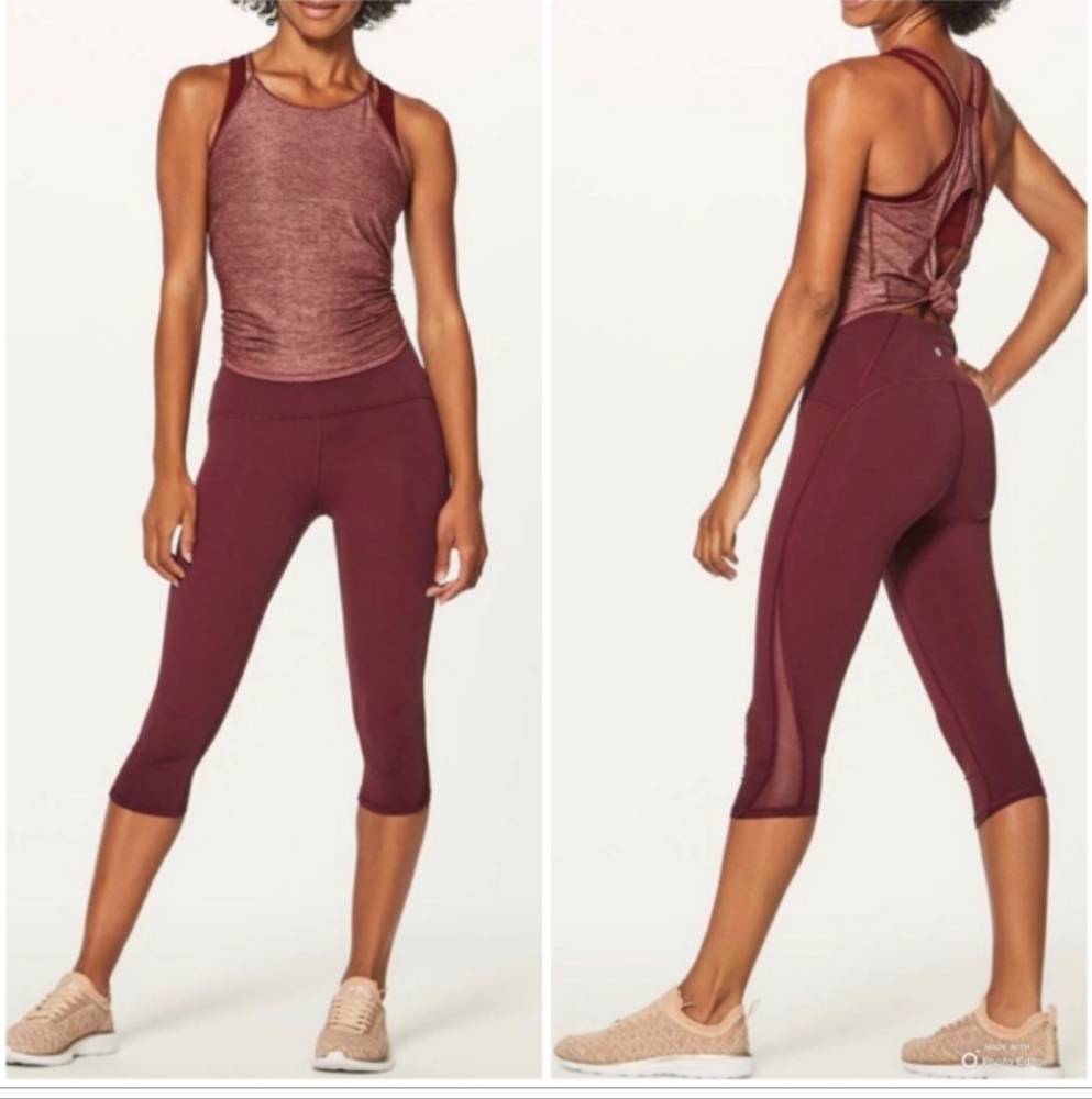 Lululemon Train Times Crop 17" Sz 6